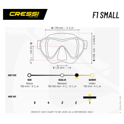 Cressi F1 Maske SMALL